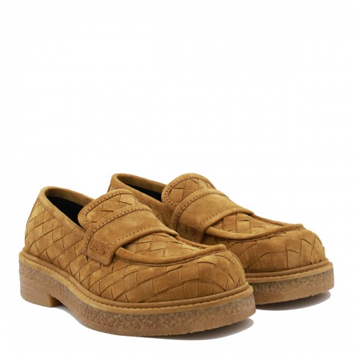 CAMEL LOAFERS