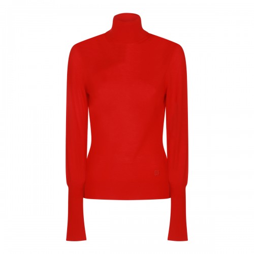 RED WOOL KNITWEAR