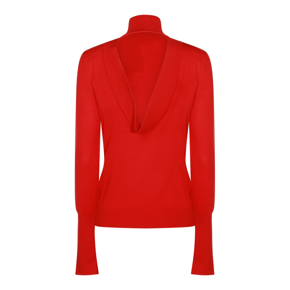 RED WOOL KNITWEAR