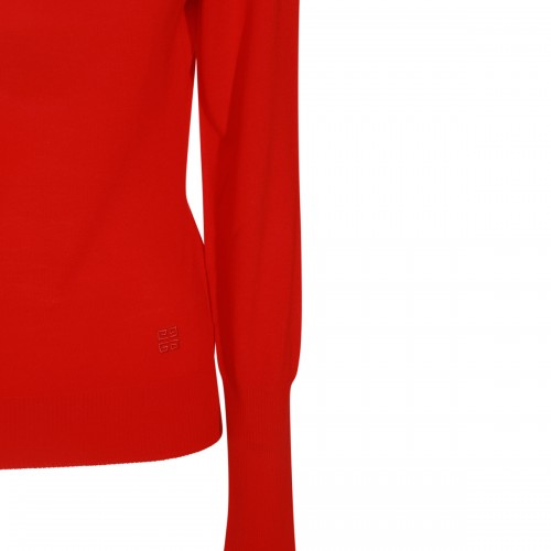 RED WOOL KNITWEAR