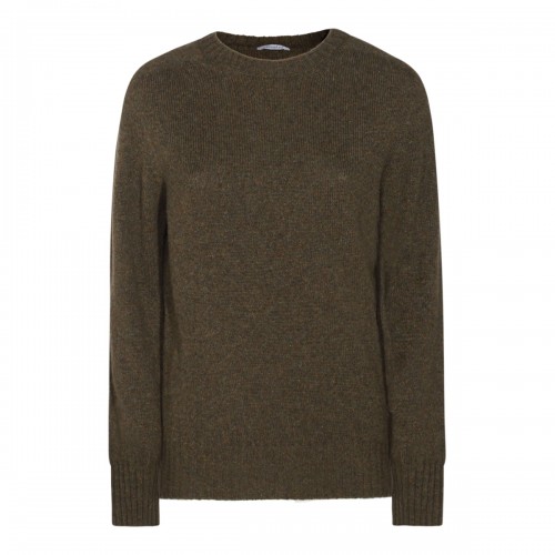 BROWN WOOL KNITWEAR