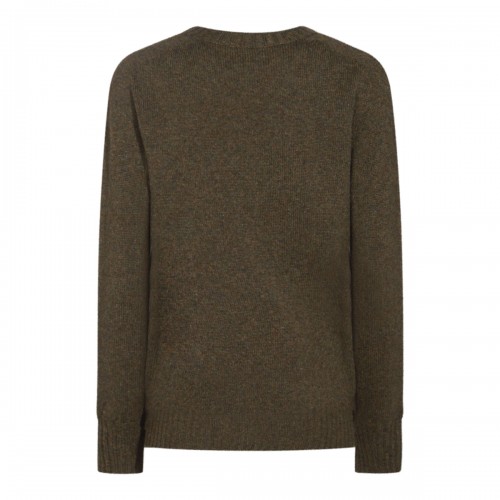 BROWN WOOL KNITWEAR