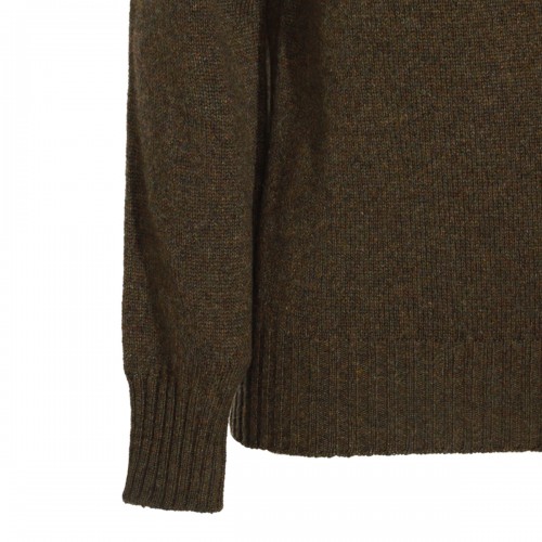 BROWN WOOL KNITWEAR