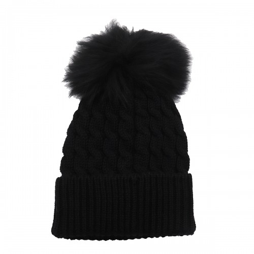 BLACK WOOL HAT