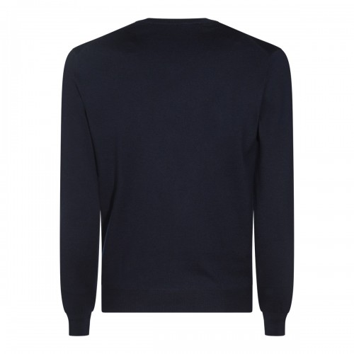 BLUE WOOL KNITWEAR