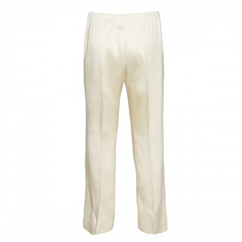 WHITE VISCOSE PANTS