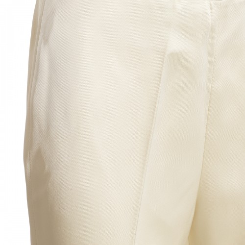 WHITE VISCOSE PANTS