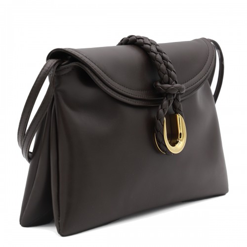 DARK BROWN SMALL LIBERTA TOP HANDLE BAG