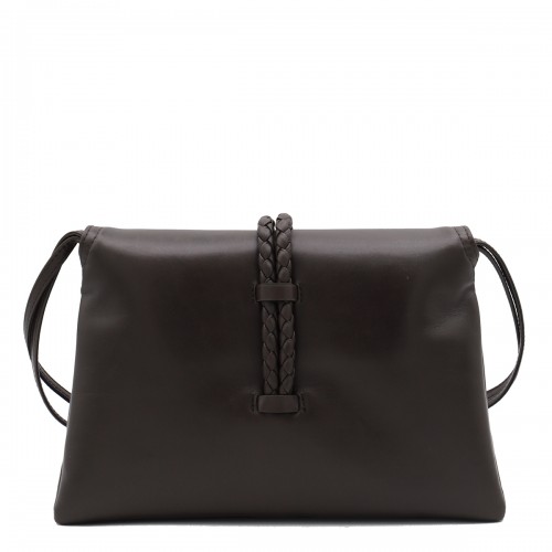 DARK BROWN SMALL LIBERTA TOP HANDLE BAG