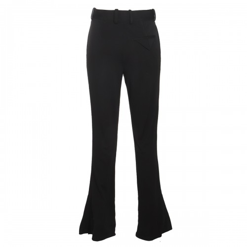 BLACK VISCOSE PANTS