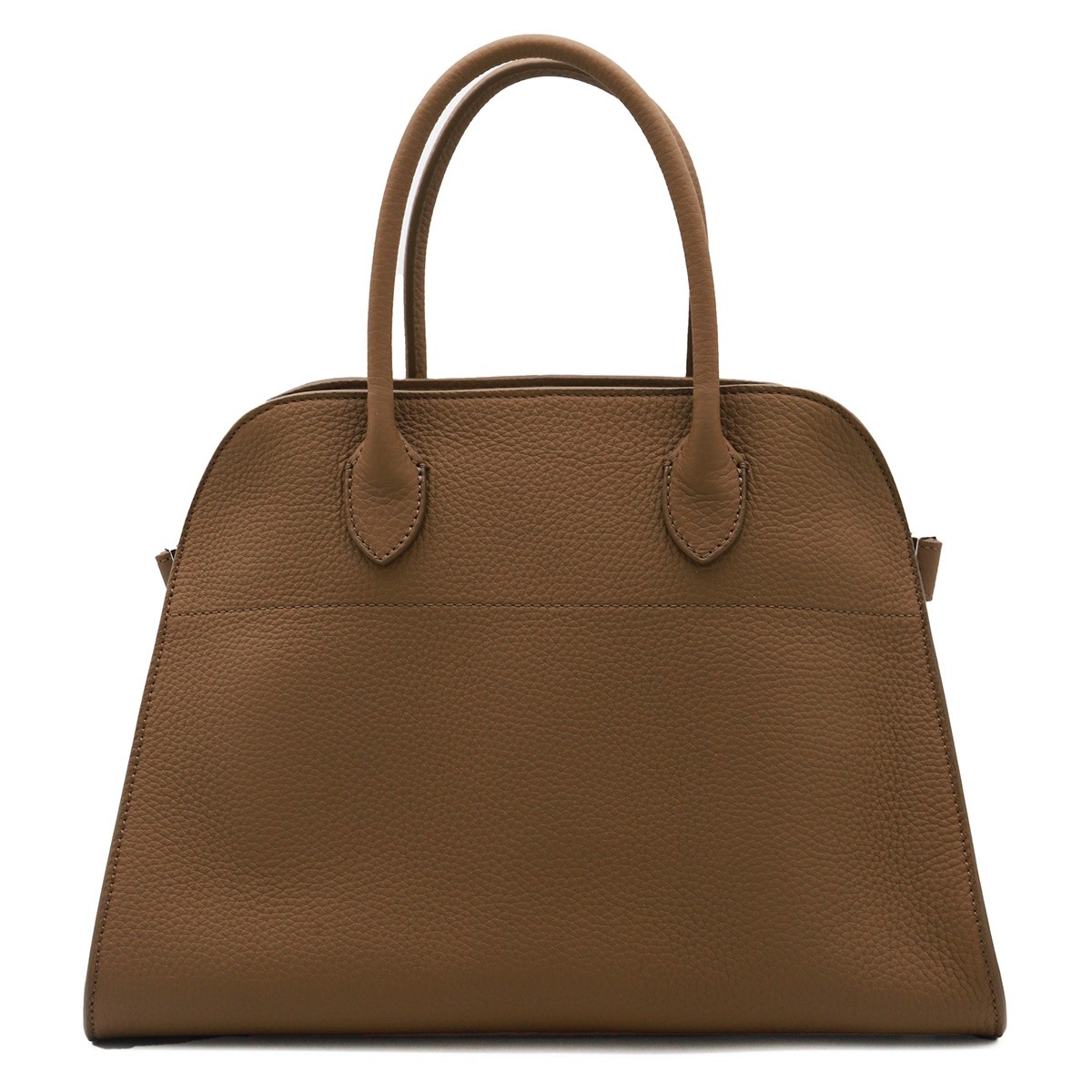 BROWN LEATHER SOFT MARGAUX 12 TOP HANDLE BAG