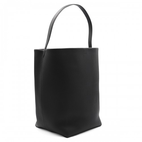 BLACK LEATHER LARGE N/S PARK TOTES