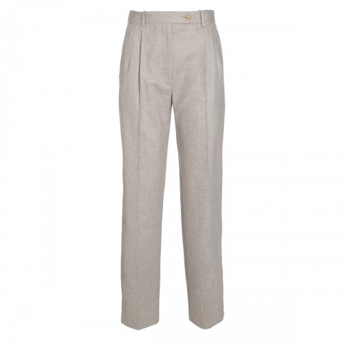 LIGHT GREY WOOL NORBERT PANTS