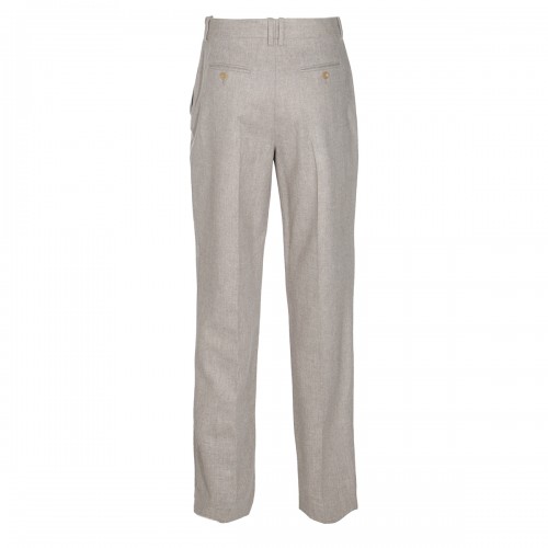 LIGHT GREY WOOL NORBERT PANTS