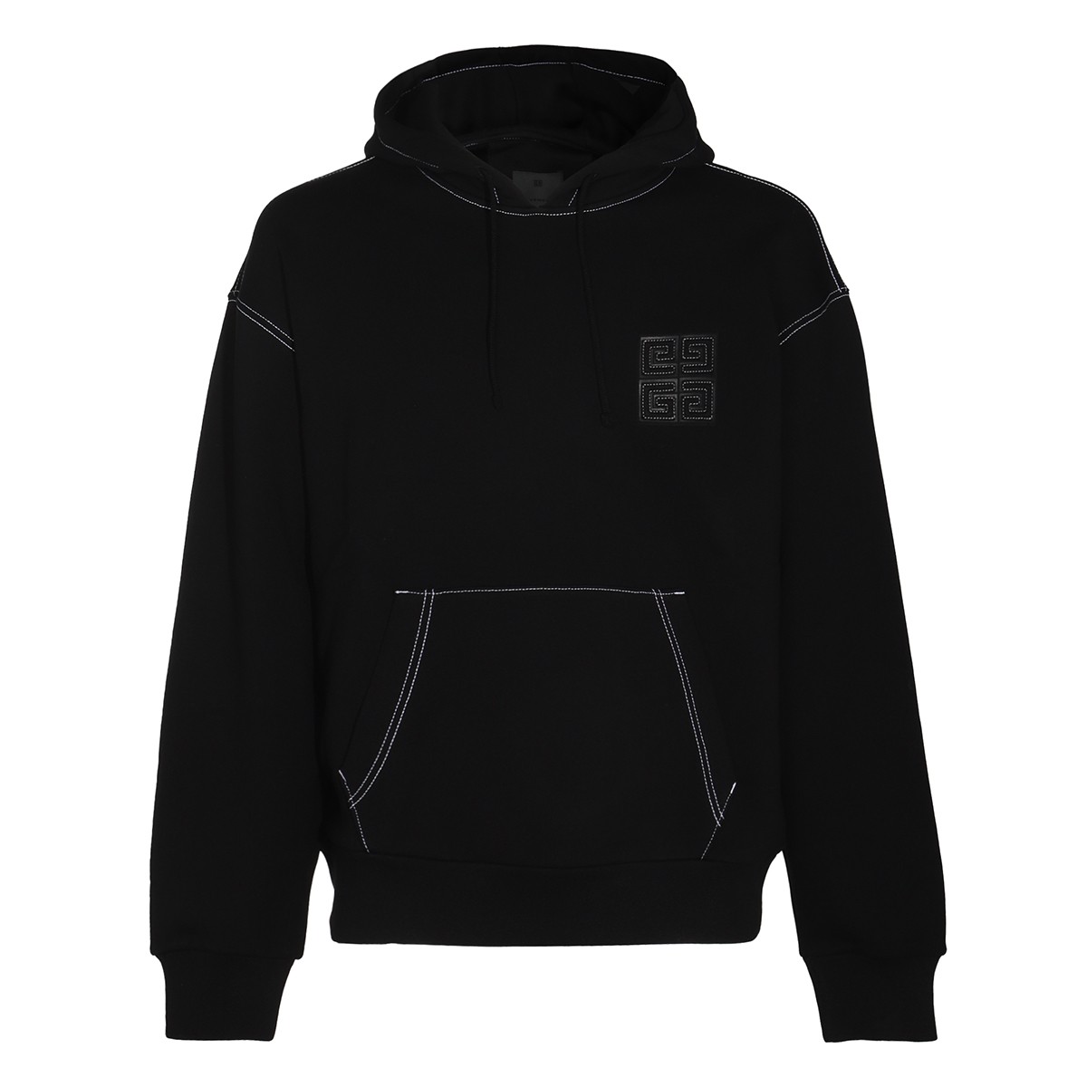 BLACK COTTON SWEATSHIRT