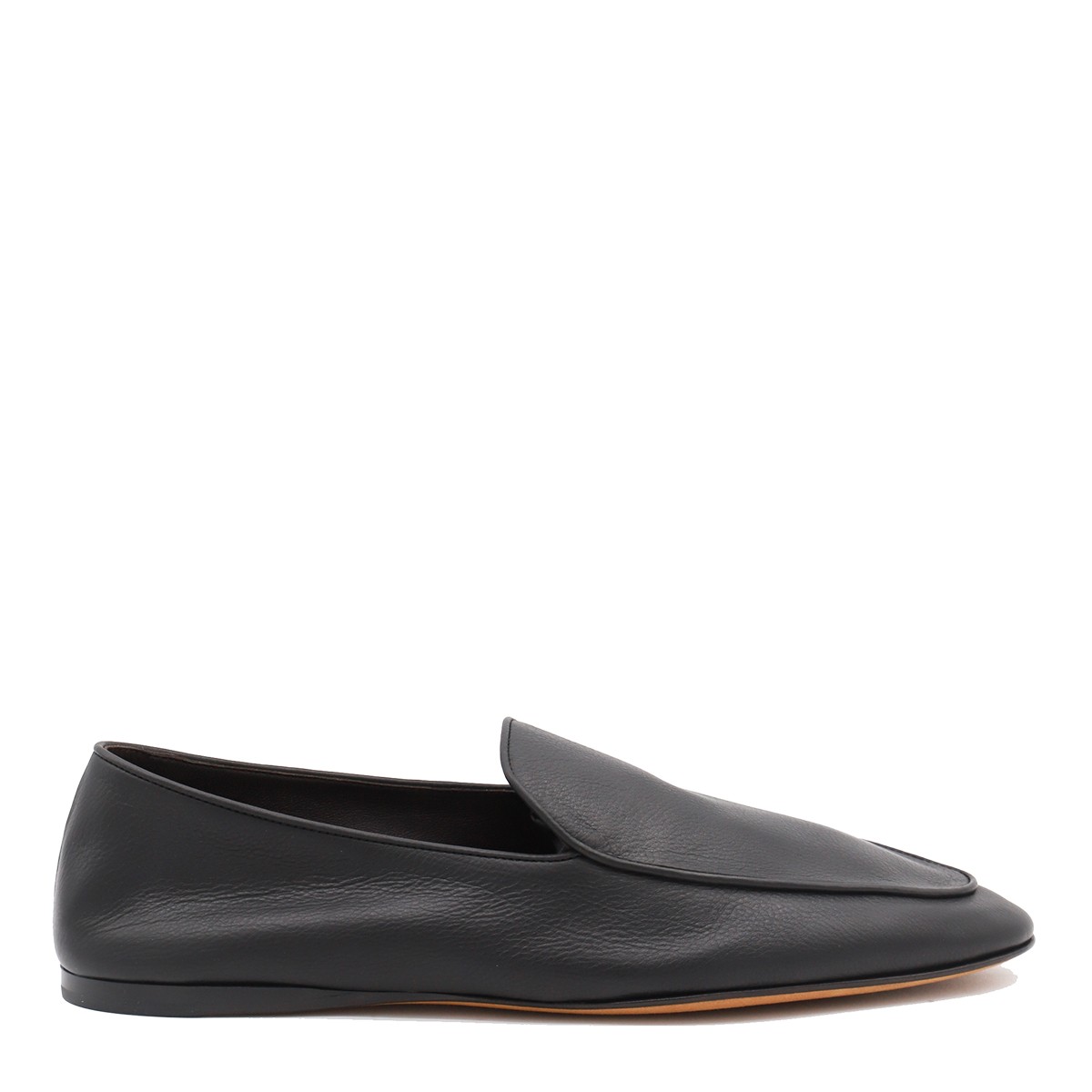 BLACK LEATHER LOAFERS