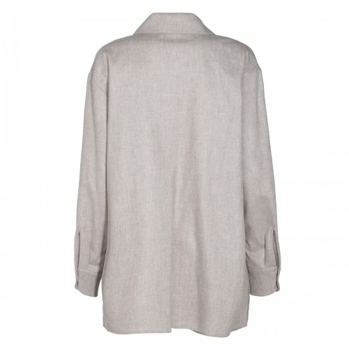 GREY WOOL SHIRT