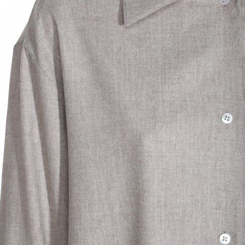 GREY WOOL SHIRT