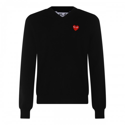 BLACK WOOL JUMPER