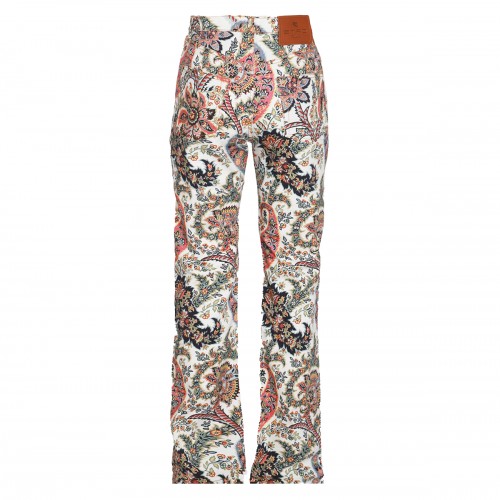 WHITE COTTON DENIM JEANS 2