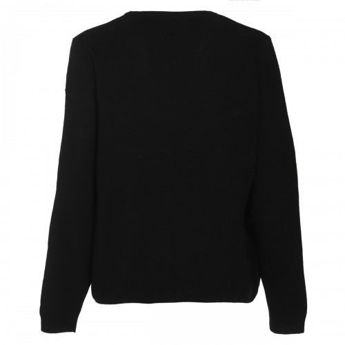 BLACK WOOL KNITWEAR