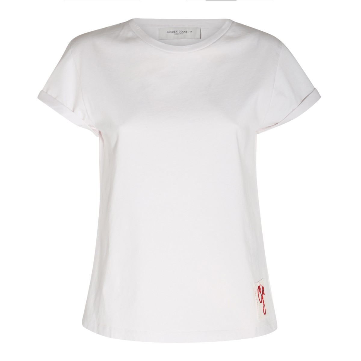 WHITE COTTON T-SHIRT