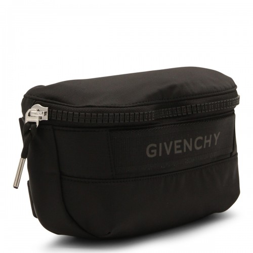 BLACK NYLON G TREK BELT BAG