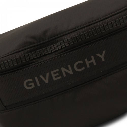 BLACK NYLON G TREK BELT BAG