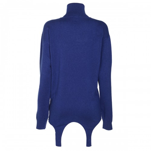 BLUE WOOL KNITWEAR