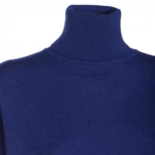 BLUE WOOL KNITWEAR