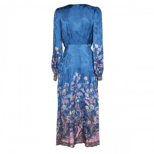 BLUE VISCOSE DRESS