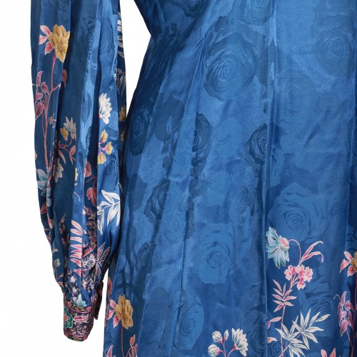 BLUE VISCOSE DRESS