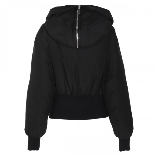 BLACK COTTON DOWN JACKET