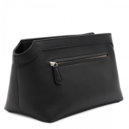 BLACK LEATHER TERRASSE POUCHES