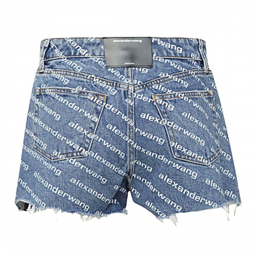 BLUE COTTON SHORTS