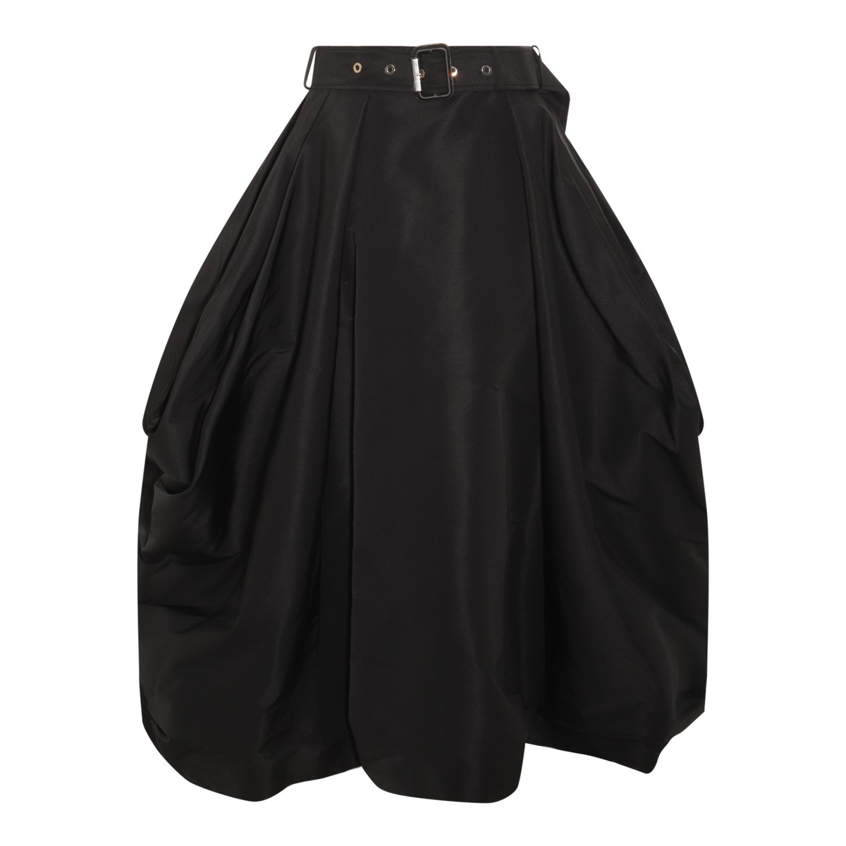 BLACK MIDI SKIRT