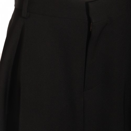 BLACK WOOL SKIRT