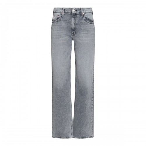 GREY COTTON DENIM JEANS