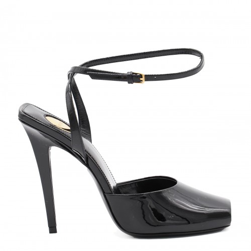 BLACK LEATHER SANDALS