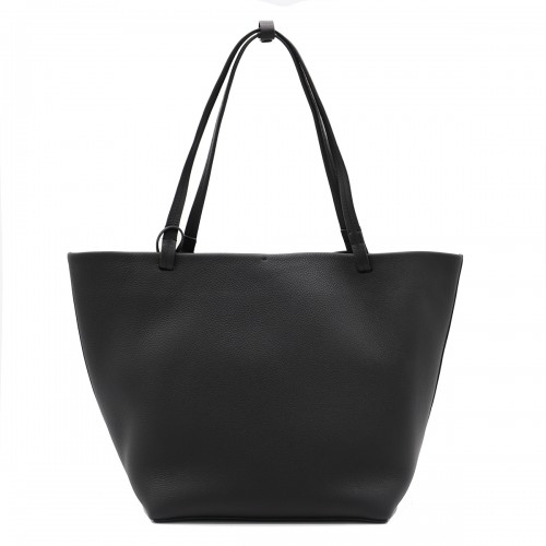 BLACK LEATHER 3 PARK TOTES