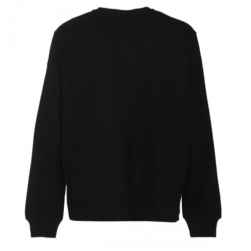 BLACK COTTON SWEATSHIRT