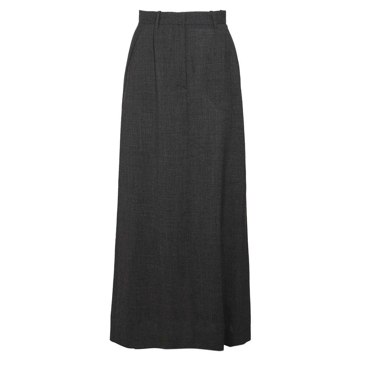 DARK GREY WOOL ROUX SKIRT