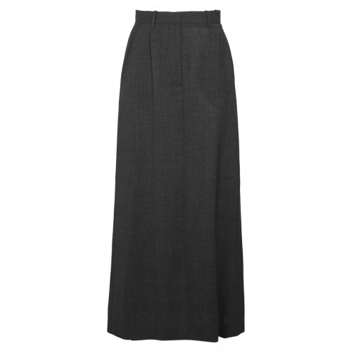 DARK GREY WOOL ROUX SKIRT