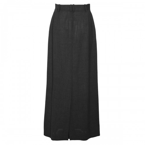 DARK GREY WOOL ROUX SKIRT