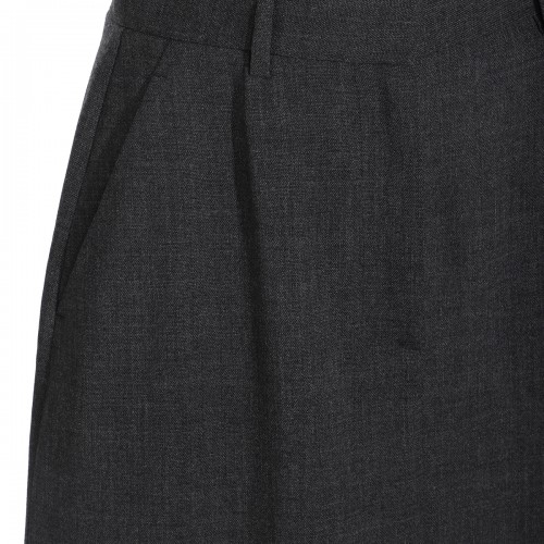 DARK GREY WOOL ROUX SKIRT