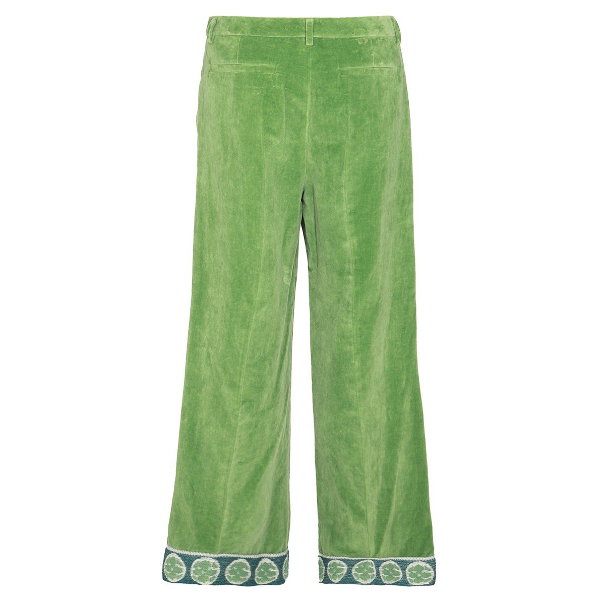 GREEN COTTON PANTS