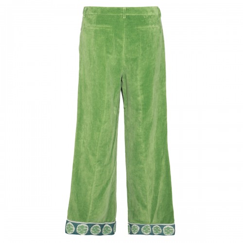 GREEN COTTON PANTS