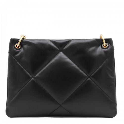 BLACK LEATHER TOTES