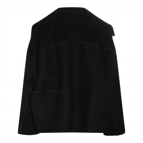 BLACK VIRGIN WOOL JACKET 2