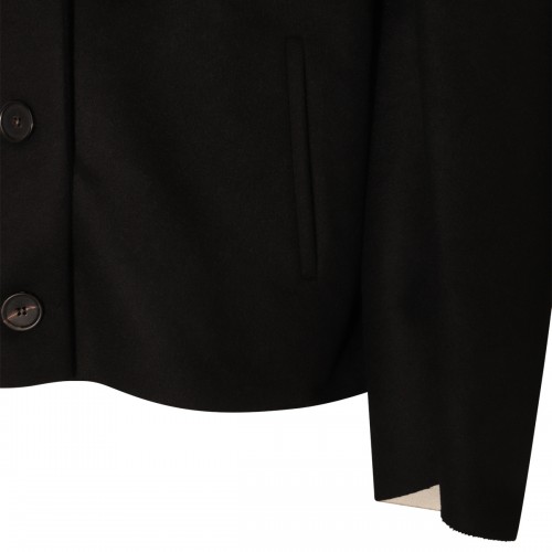 BLACK VIRGIN WOOL JACKET